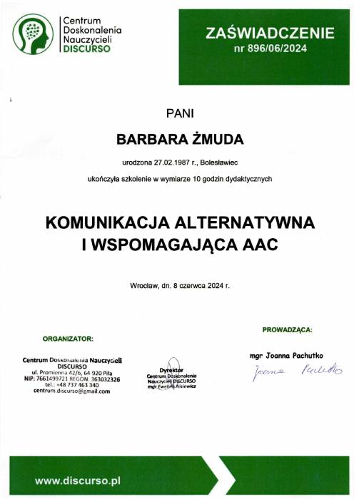 AAC — szkolenie uzupełniające