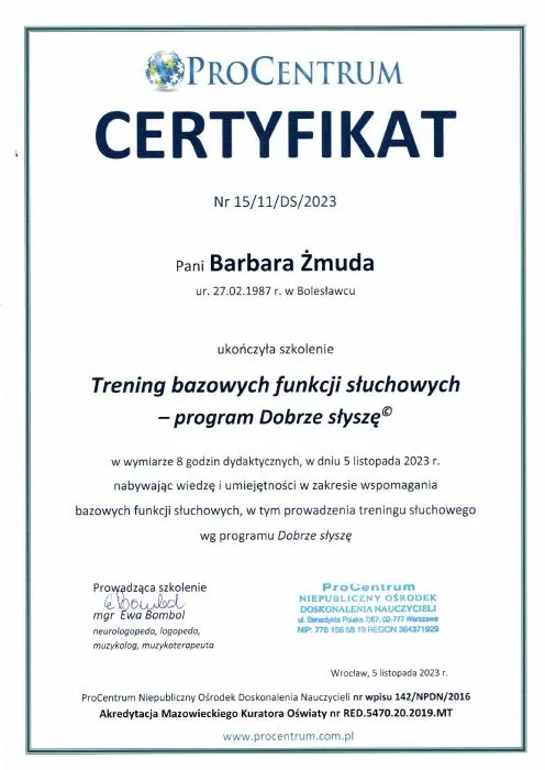 Dobrze słyszę