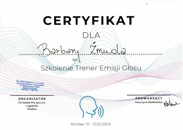 Trener Emisji Głosu