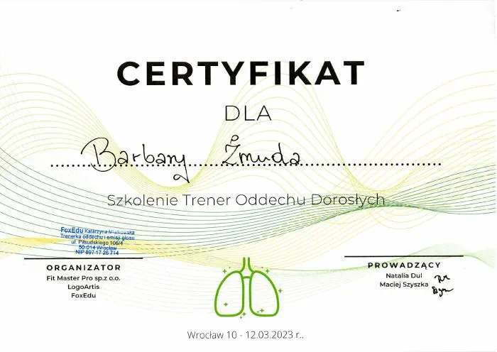 Trener Oddechu Dorosłych